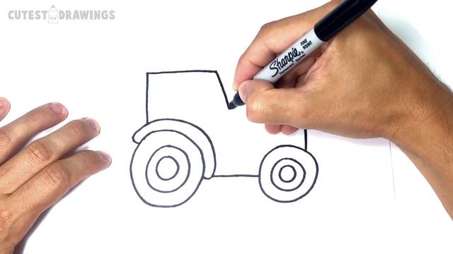 How to draw a Tractor Step by Step смотреть онлайн