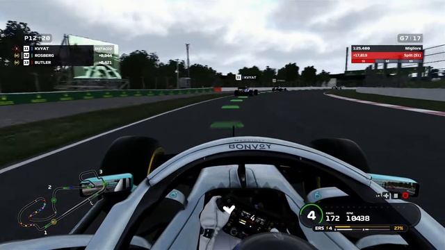 F1 2019 - Carriera di Nico Rosberg #8: giro di qualifiche e 25% della gara di Catalogna (12) смотреть онлайн
