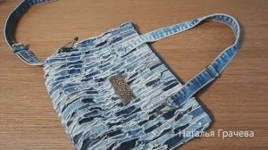 Сумка из старых джинсов #35.
