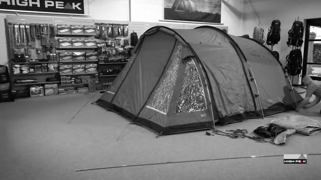 палатка кемпинговая High Peak Ashley большая 4 5 местная хай пик с тамбуром установка