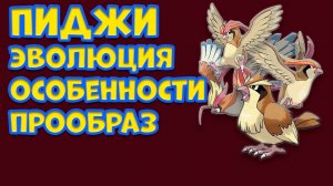 ПОКЕМОН ПИДЖИ. ЭВОЛЮЦИЯ, ОСОБЕННОСТИ, ПРООБРАЗ