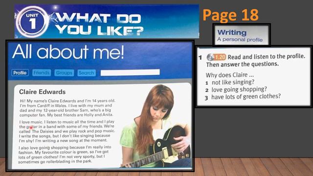 ENGLISH FORM 1 PULSE unit 1 What Do You Like : AOT activity camp, WRITING Personal Profile смотреть онлайн