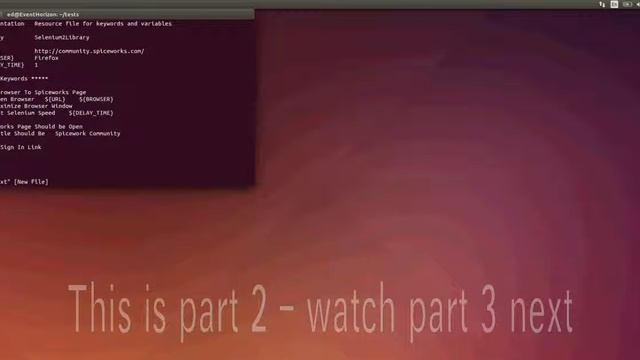 robotframework and selenium on ubuntu part2 смотреть онлайн