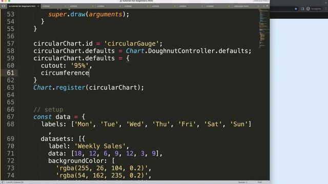 Create Circular Gauge Chart in Chart JS 4 смотреть онлайн