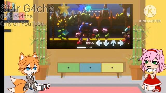 Sonic's friends react to ??? // No part 2 // Gacha Plus смотреть онлайн