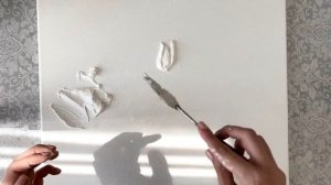 Урок рисования по интерьерной живописи. Как нарисовать объемные цветы ЦВЕТОК текстурной пастой