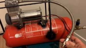 Самодельный компрессор из огнетушителя 12v СВОИМИ РУКАМИ! | 12 Volt Compressed Air Extinguisher