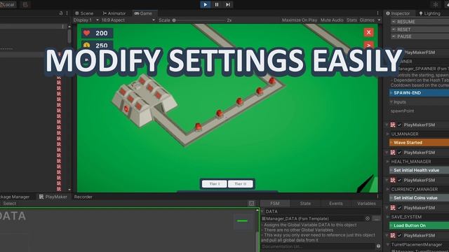 3D Tower Defense Game Template for Playmaker - Available Now on the Unity Asset Store! смотреть онлайн