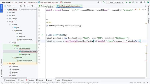 Spring Boot Integration Testing with TDD | Writing JUnit tests using Junit5 | Thiru Academy смотреть онлайн
