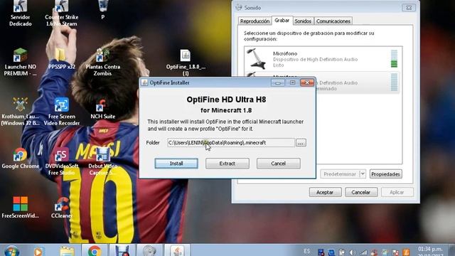 Como Descargar Optifine 1.8.0 para el Minecraft... y adios lang 100% funciona смотреть онлайн