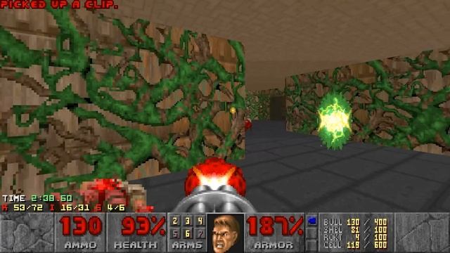 Doom - E2M3: Refinery (Nightmare! 100% Secrets + Items) смотреть онлайн