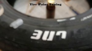 Tire Paint. Краска для шин. Открыл краску - покрасил. часть 1.Горизонталь