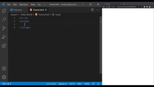 JavaScript Complete Course - Hello World - Part 2 смотреть онлайн