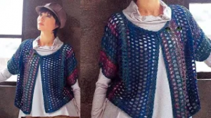 Узор крючком для легкого женского жакета - Вязание крючком