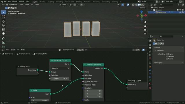 Curve Tangent | Blender Geometry Nodes Tutorial смотреть онлайн