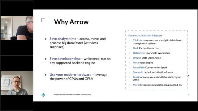 WES MCKINNEY + DAVID PALAITIS - Streaming Featurization with Ibis, Substrait and Apache Arrow смотреть онлайн