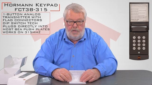 Hormann FCT3B-315 Garage Door Opener Wireless keypad смотреть онлайн