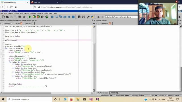 Token Separation(Lexical Analyzer) using Python смотреть онлайн