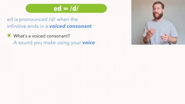 English Pronunciation: How to Correctly Pronounce -ED endings