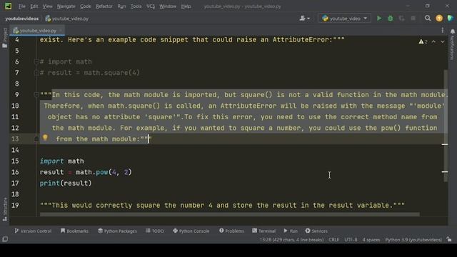 "Fixing 'AttributeError' in Python: Module Object Has No Attribute 'Function Name'" смотреть онлайн
