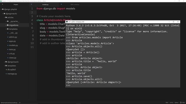Django Tutorial #8 - The Django ORM смотреть онлайн