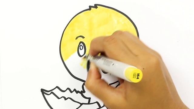 Как нарисовать цыпленок | Раскраски детей HD | Рисование и окраска | Рисование для детей смотреть онлайн