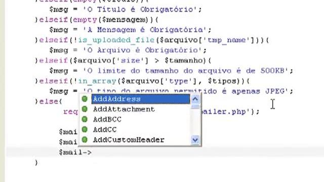 Enviando Anexo com PHPMailer смотреть онлайн