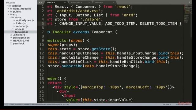 React 16.x教程 之 Redux入门｜5.7 ActionTypes的拆分—— React系列课程从零基础到项目开发实战 смотреть онлайн