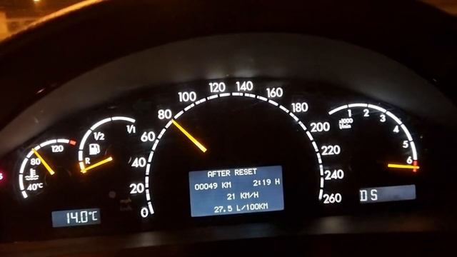 mercedes Benz w220 s500 long 0-100km/h acceleration смотреть онлайн