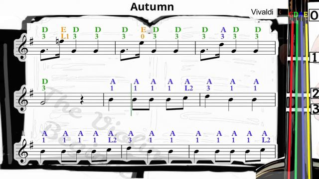 Autumn | Vivaldi | Violin SHEET MUSIC [With Fingerings] | Four Seasons [Level 3] смотреть онлайн