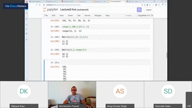 Lecture-II, Online SageMath Workshop смотреть онлайн