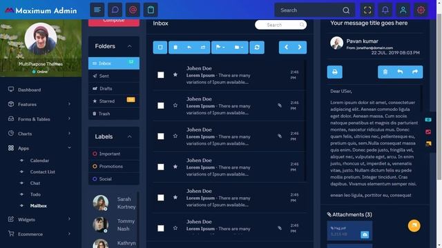 Bootstrap 5 Admin Template Dashboard with Dark Theme смотреть онлайн
