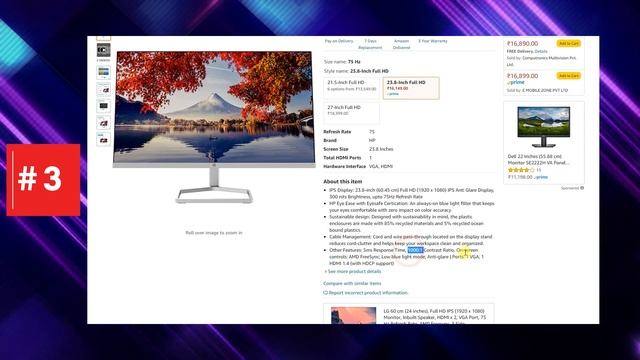 Best Monitor Under 15000 - Gaming, Office, Graphics смотреть онлайн