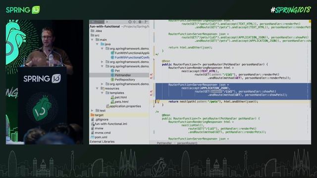 Fun with the Functional Web Framework by Arjen Poutsma @ Spring I/O 2018 смотреть онлайн
