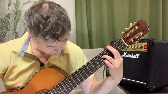 Гитара Aria AC-25 CE в подключении - Этюд Ор.48 №6 М.Джулиани смотреть онлайн