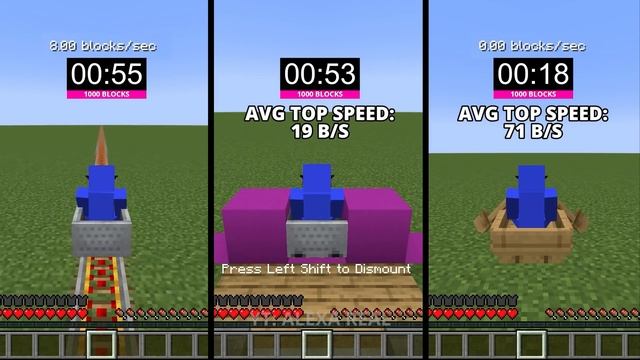 fastest way to travel in minecraft смотреть онлайн