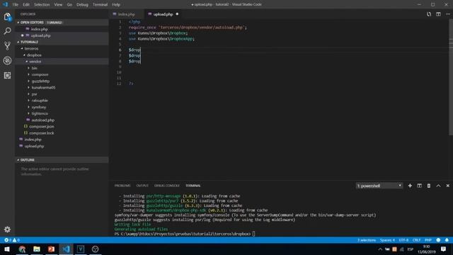 Subir archivos a dropbox con PHP - Consumir API de DropBox смотреть онлайн