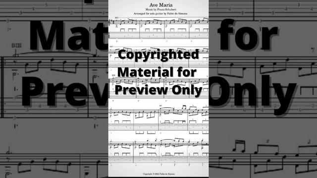 Ave Maria for solo guitar (arr. Fabio de Simone) смотреть онлайн