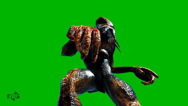 Monster From The Game STALKER On The Greenscreen Chromakey. Free Footage