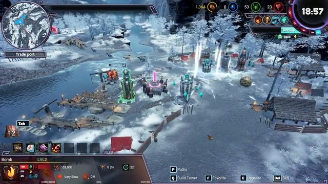 Elemental War 2 | Tower Defense | Gameplay on Trade port map смотреть онлайн