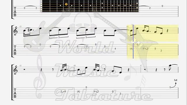 Doors The Roadhouse Blues GUITAR 1 TAB смотреть онлайн