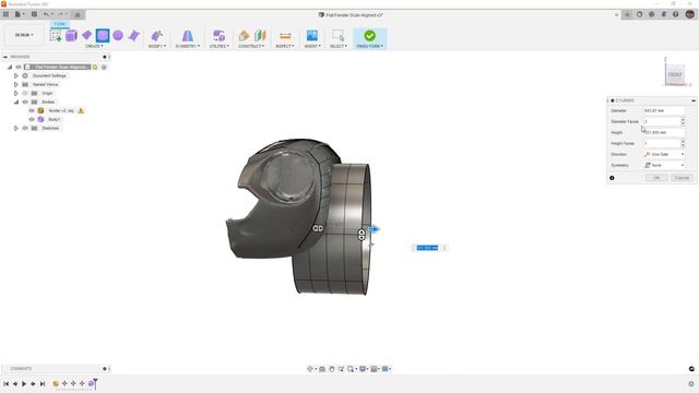Reverse Engineer Car Parts with CAD | Fender Modeling from SCAN Data - Part 1 #Fusion360 смотреть онлайн