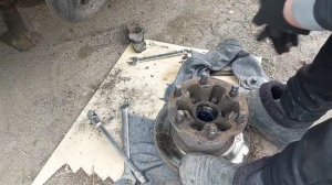 Замена тормозного диска газель