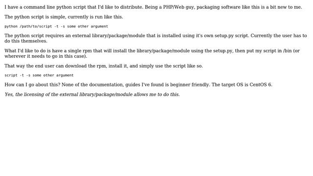 Package Python Script and Modules Into .rpm смотреть онлайн