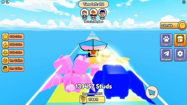 КАК ДАЛЕКО Я СМОГУ УЛЕТЕТЬ НА БУМАЖНОМ САМОЛЁТИКЕ? Glide Race Roblox смотреть онлайн