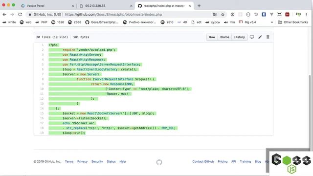 ReactPHP смотреть онлайн