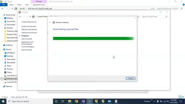 How to fix Error Microsoft Net Framwork 3.5 Service Pack 1 is required | SQL installation Error смотреть онлайн