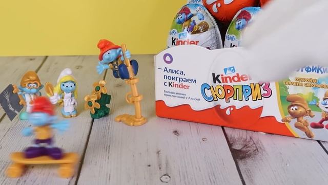 Золотые СМУРФИКИ в городе от Kinder Сюрприз |?Настоящее золото? | Киндер Surprise смотреть онлайн