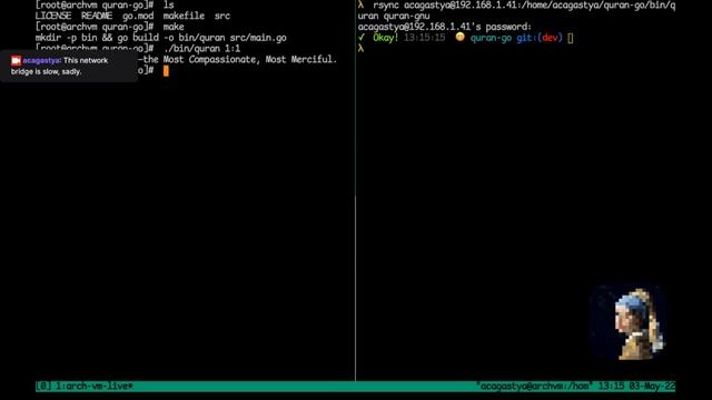 Setting up Arch VM (using archfi) to create quran.go release for git.hanabi #1 смотреть онлайн