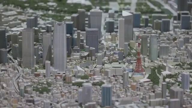 3D model of Tokyo - Япония пойтахтининг 3D модели. смотреть онлайн